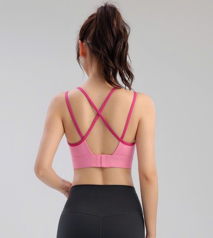 Áo Lót Thể Thao Tập Gym Yoga Nữ Yumiisport Áo Bra Hai Dây Cài Khoá Phối Màu Nâng Ngực Không Gọng Vải Co Giãn Sẵn Mút_thumbnail_14