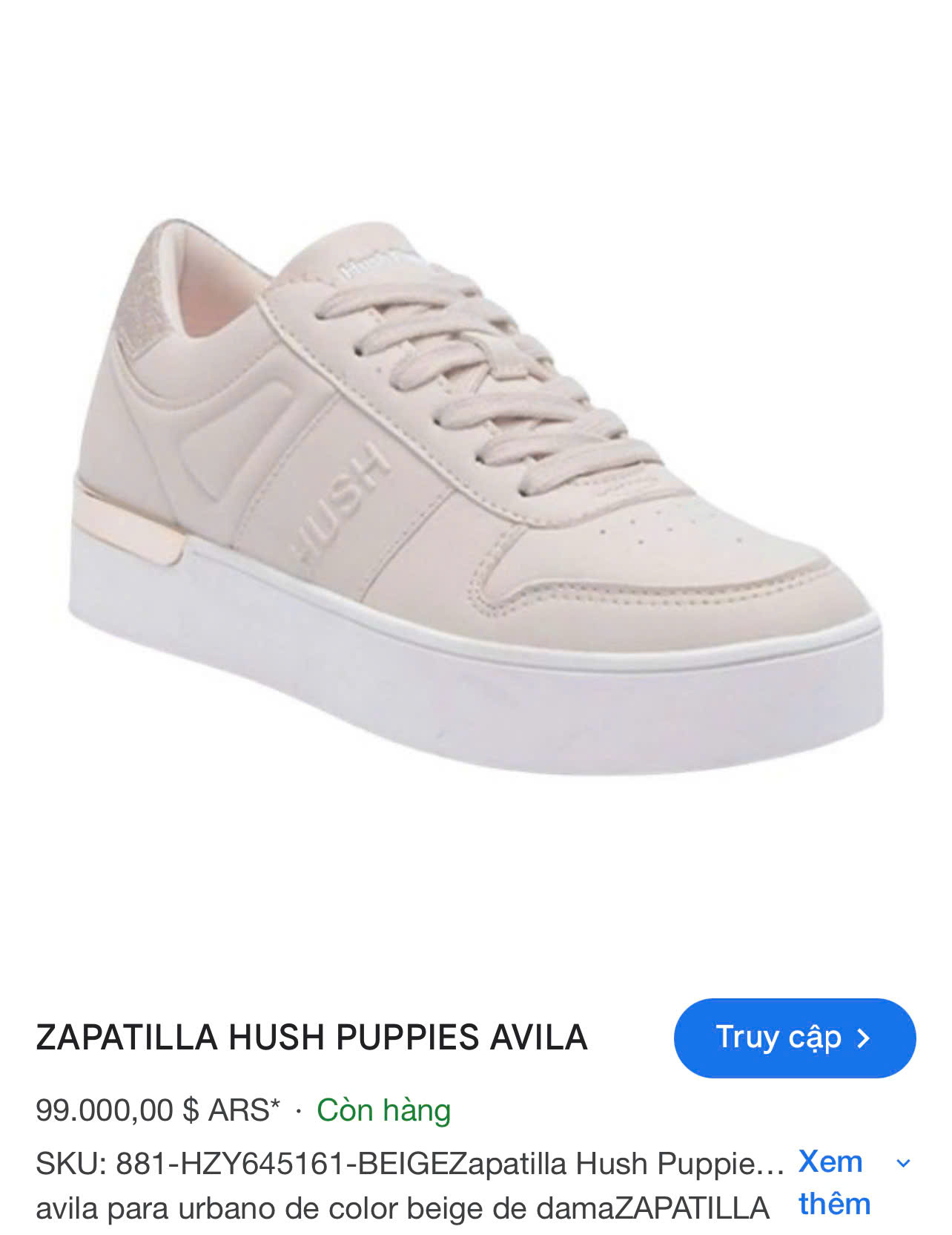 G908 GIÀY HUSH PUPPIES