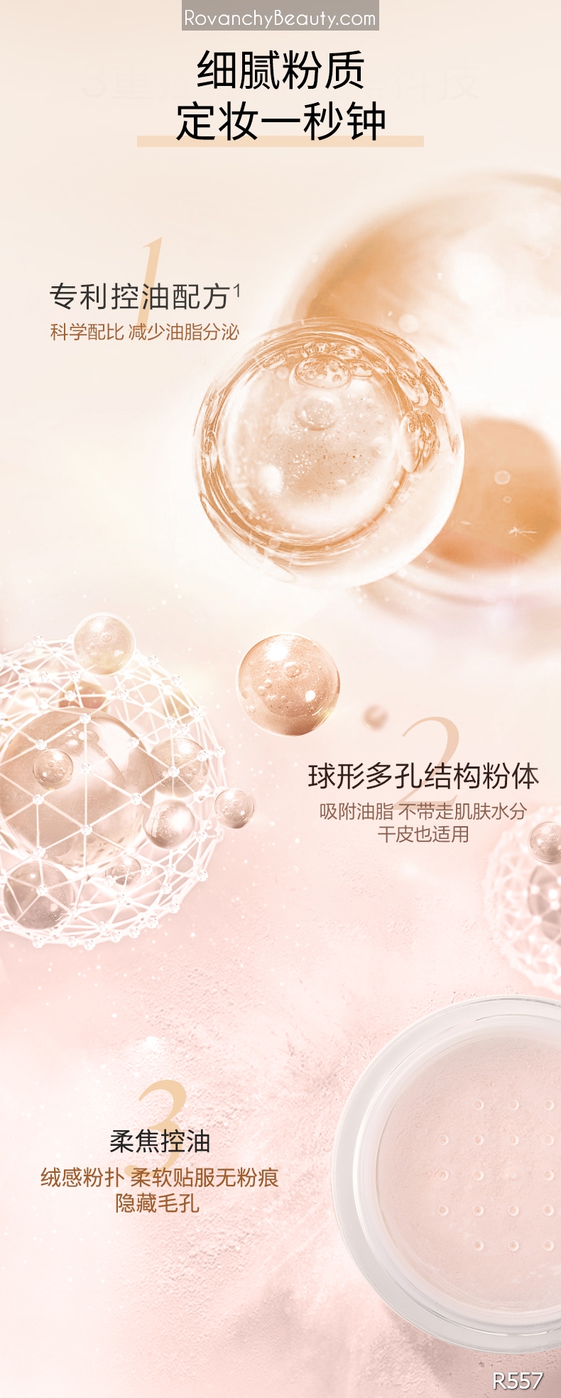 Phấn Phủ R557 ROVANCHY Cao Cấp - Kiềm Dầu, Mỏng Nhẹ, Lâu Trôi, Phù Hợp Mọi Loại Da_thumbnail_18