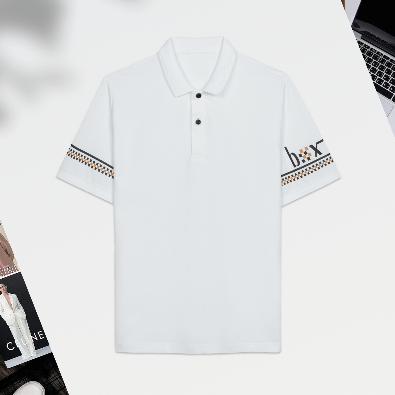 Áo Polo nam phối họa tiết tay box_thumbnail_2