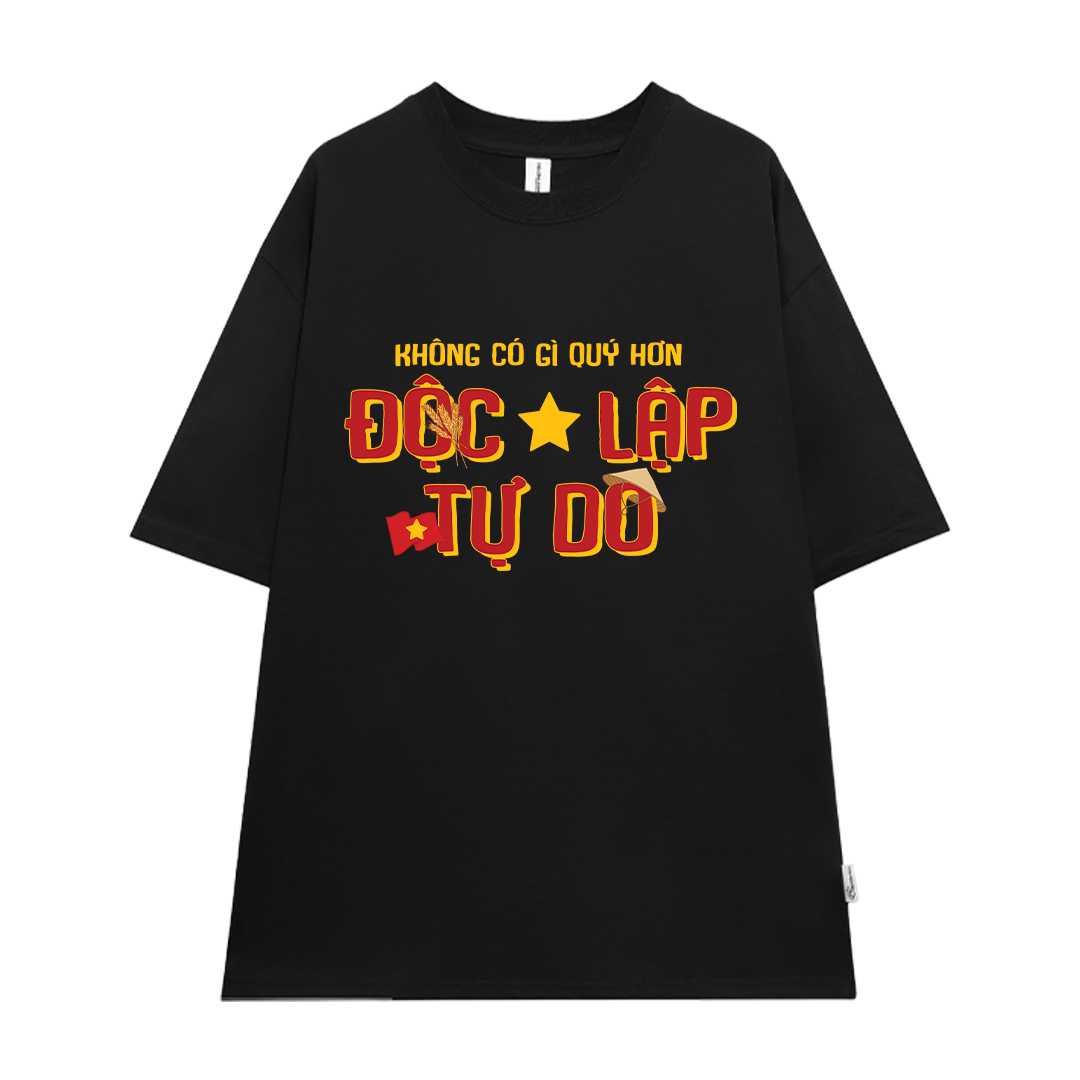 Áo thun Việt Nam tôi yêu form rộng 2211 Miucho cổ tròn vải cotton 4c 220gsm thoáng mát in mix_thumbnail_7