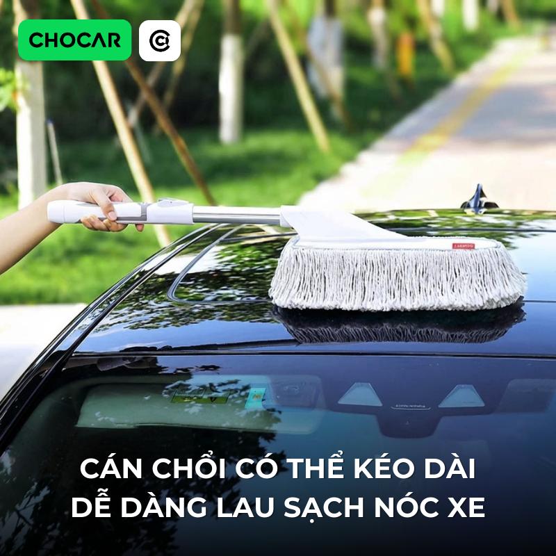 CHOCAR Chổi quét bụi xe ô tô gấp gọn có hộp bảo quản; Lông chải mềm phủ sáp tuyết cao cấp; Chổi cầm tay vệ sinh xe sạch nhanh_thumbnail_3