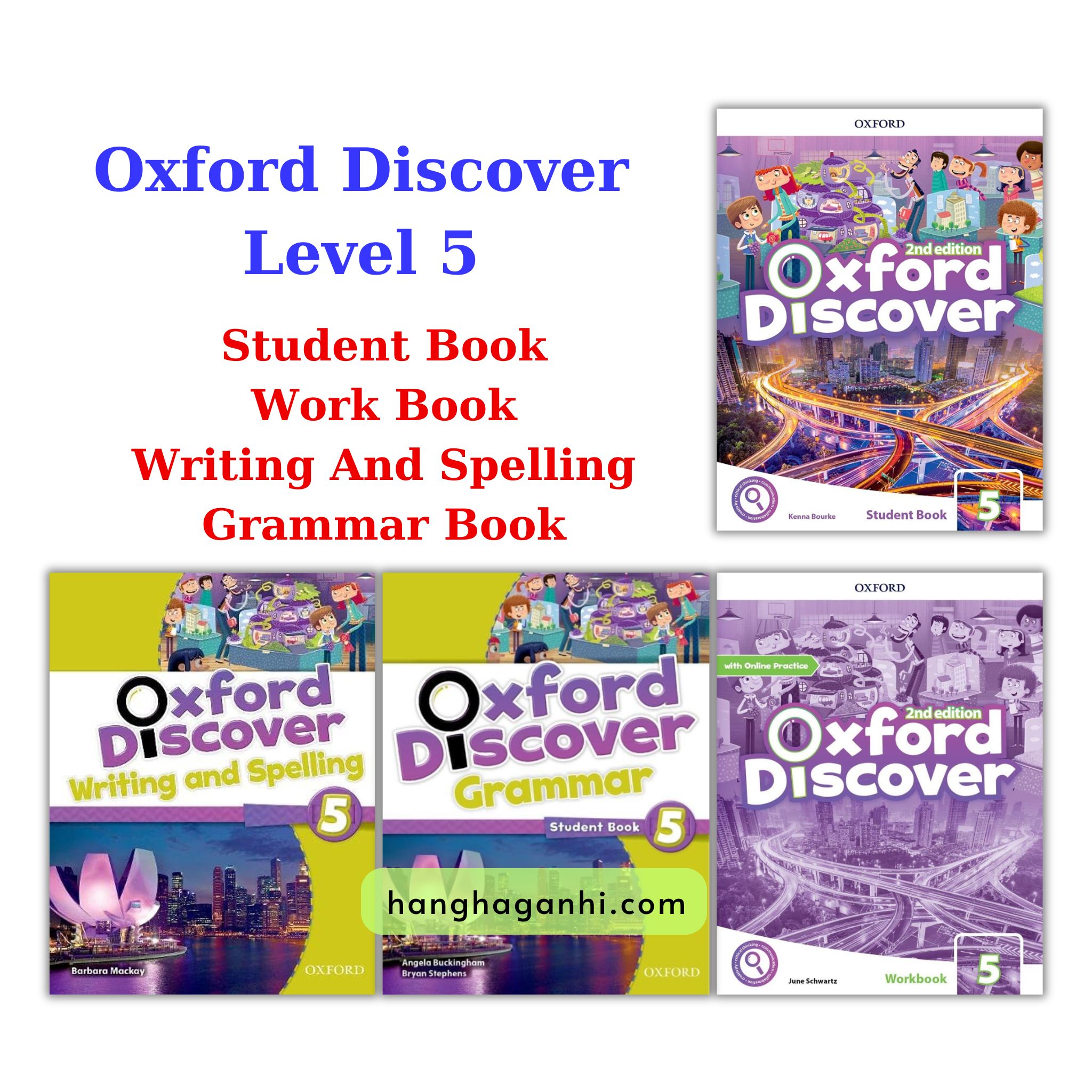 Combo 4 cuốn Oxford Discover Level 5 (Studentbook, Workbook, Grammar book, Writing And Spelling book)_thumbnail_0