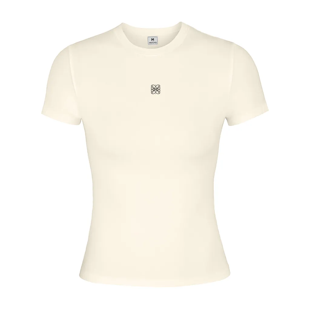 Áo thun nữ baby tee Miucho vải visco mềm mại thoáng mát cổ tròn basic in typography 2710_thumbnail_8