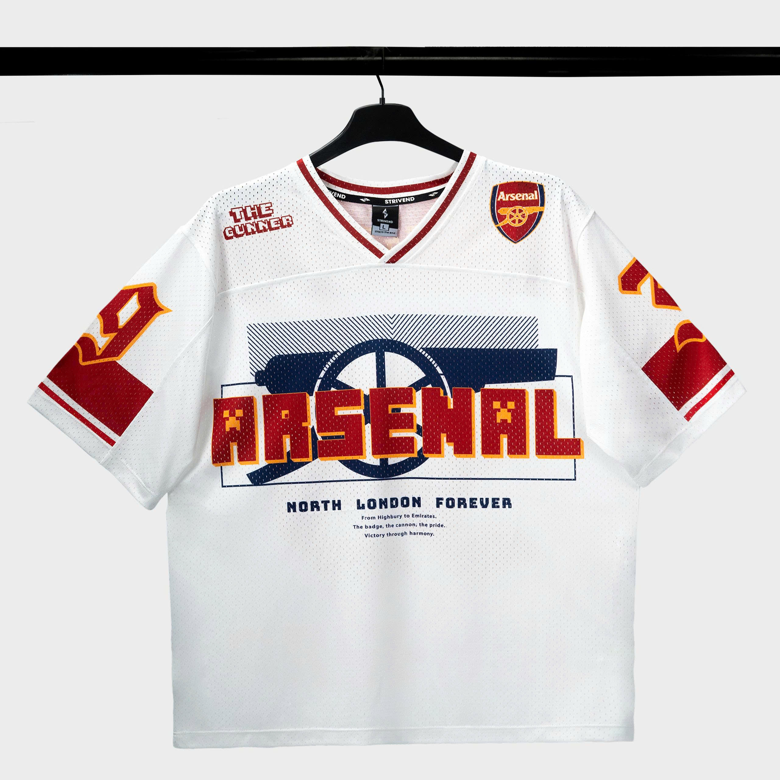 Áo Jersey Strivend CLB Arsenal trắng