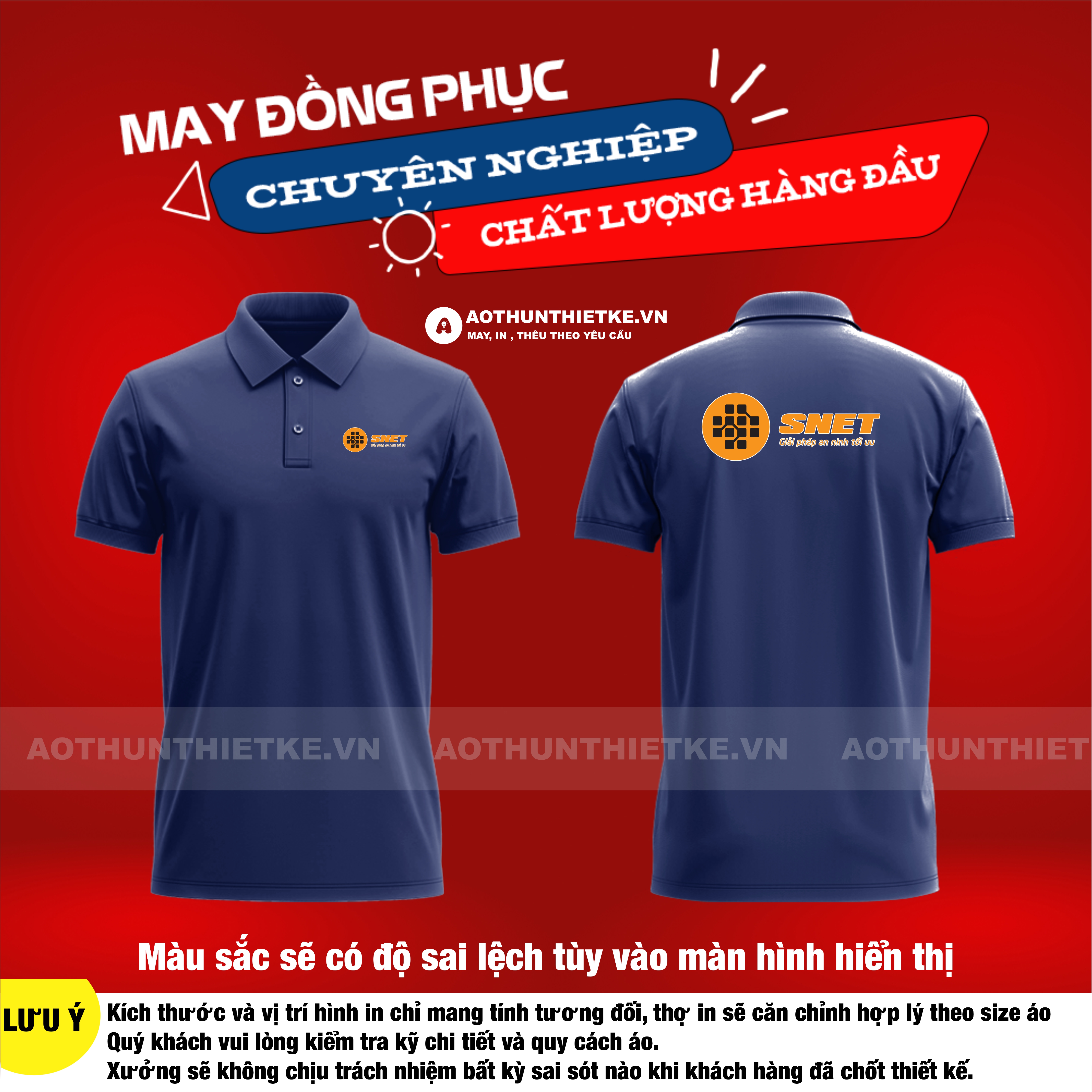 Áo Đồng Phục Công Ty SNET ver2
