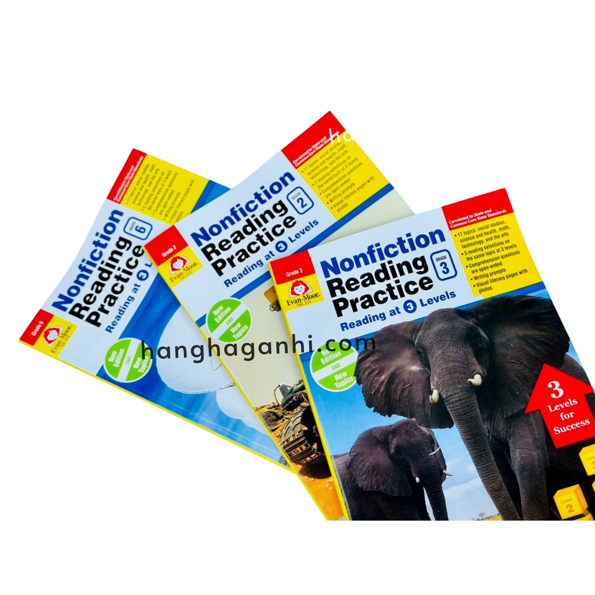 6 Books Evan Moor Nonfiction Reading Practice Literature Textbook Workbook_thumbnail_1