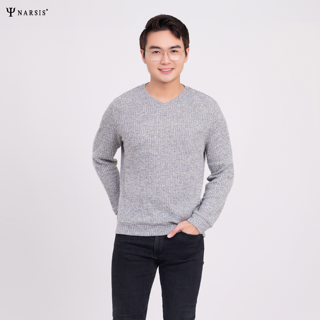 ÁO THU ĐÔNG NAM D0029 NARSIS VẢI LEN COTTON ẤM ÁP, THOÁNG MÁT, GIỮ ẤM TỐT, MỀM MẠI_thumbnail_3