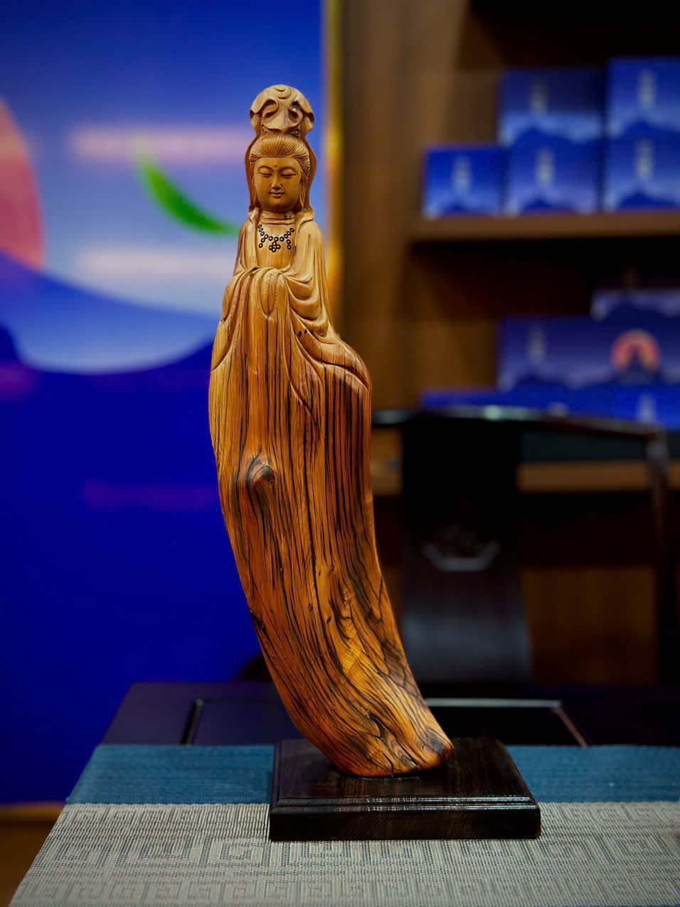 TƯỢNG GỖ MẸ QUAN ÂM GỖ NHAI BÁCH_thumbnail_2