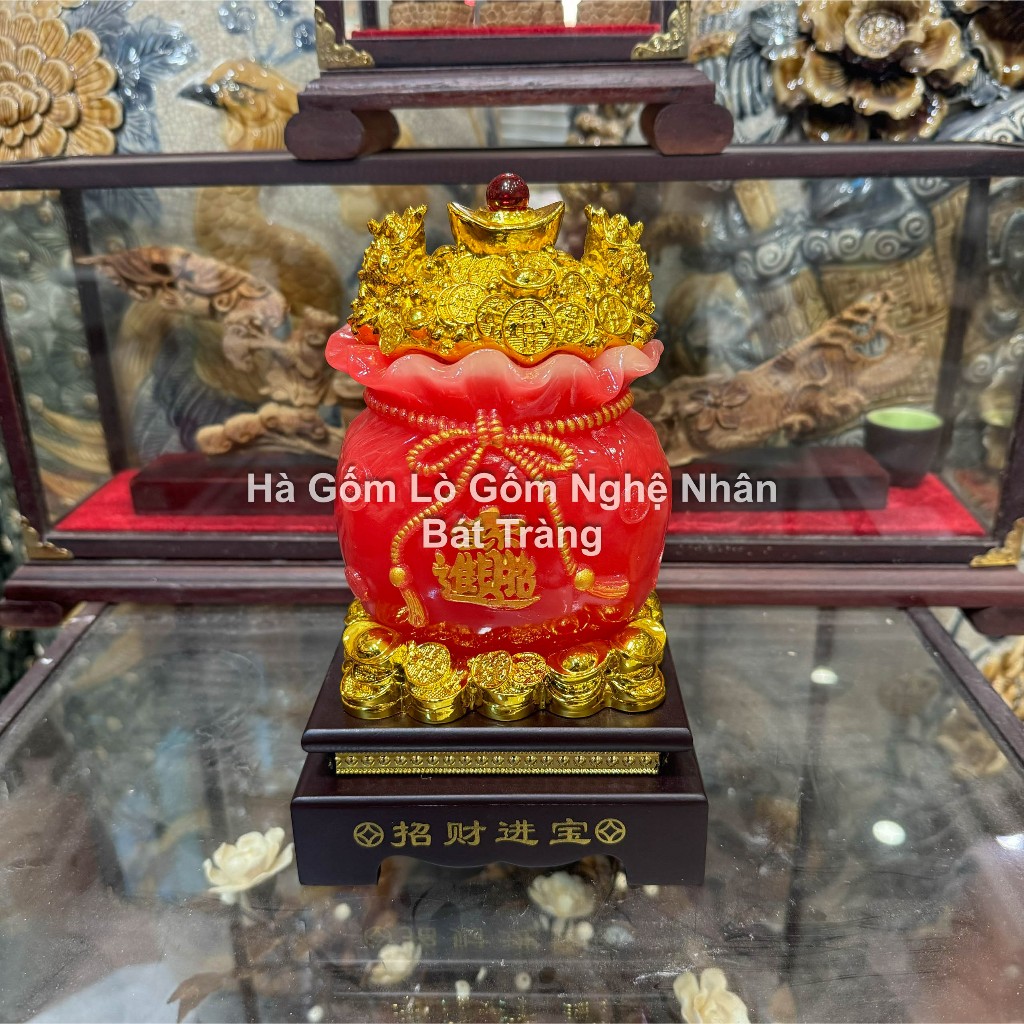 Túi Vàng Kim Bảo Tài Lộc Phong Thủy Nhiều Màu - Phong Thủy Hà Gốm