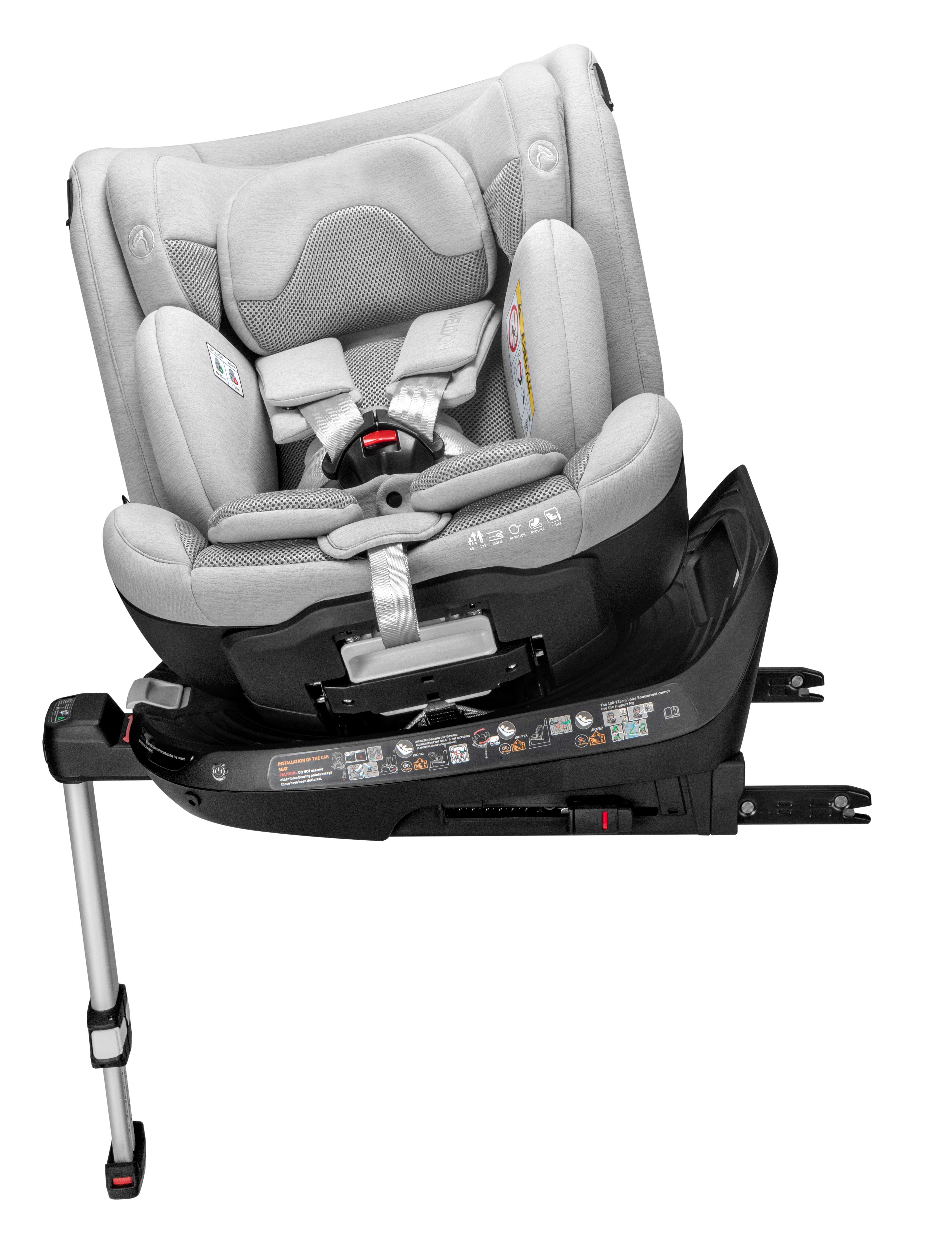 Ghế ngồi an toàn trên ô tô cho trẻ em Welldon Smart Rotate 2 Pro+ 40-125cm  [NHẬP CODE 