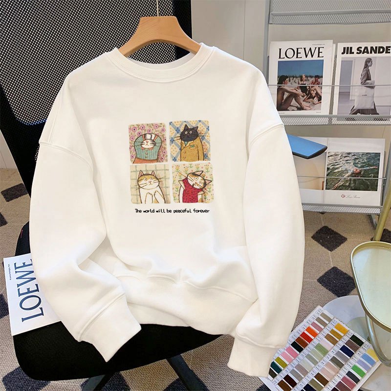 Áo sweater nữ in hình thời trang - Áo nỉ nữ thu đông dáng rộng - Loza G0081_thumbnail_13