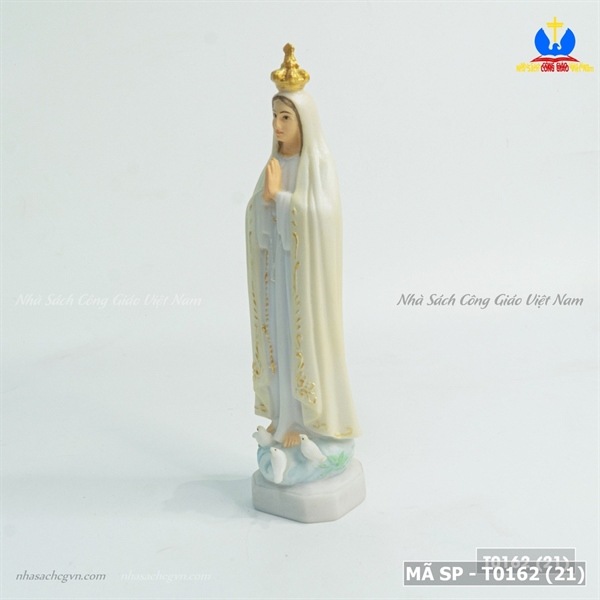 Tượng sứ Đức Mẹ Fatima vương miện 15cm ✔_thumbnail_3