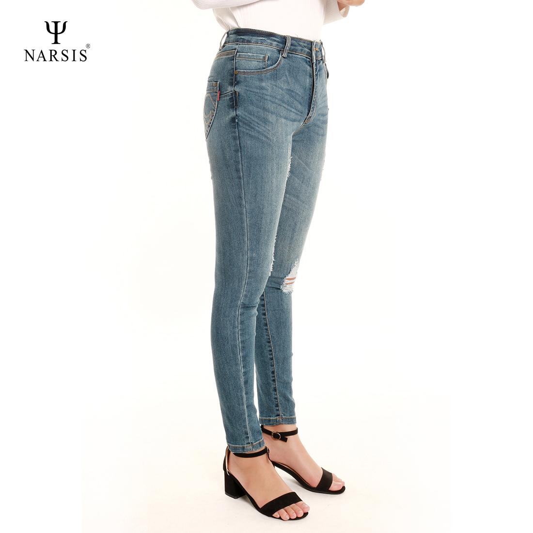 QUẦN BÒ SKINNY - P7006 NARSIS CHẤT LIỆU JEAN BỀN BỈ, CÁ TÍNH, TRẺ TRUNG, THỜI TRANG