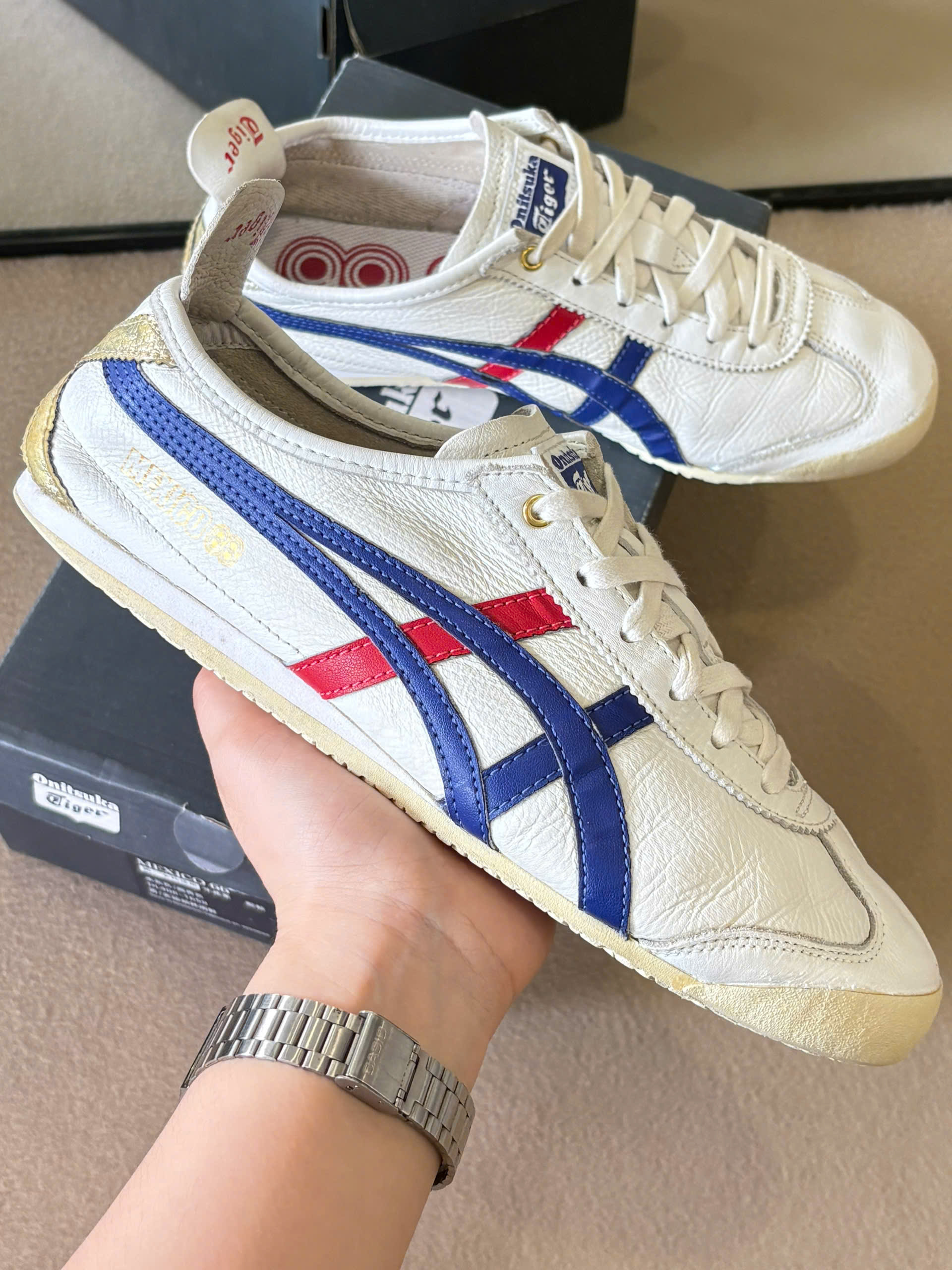Onitsuka Tiger Mexico 66 Heritage Sneaker D507L-0152 - White/Blue_thumbnail_0
