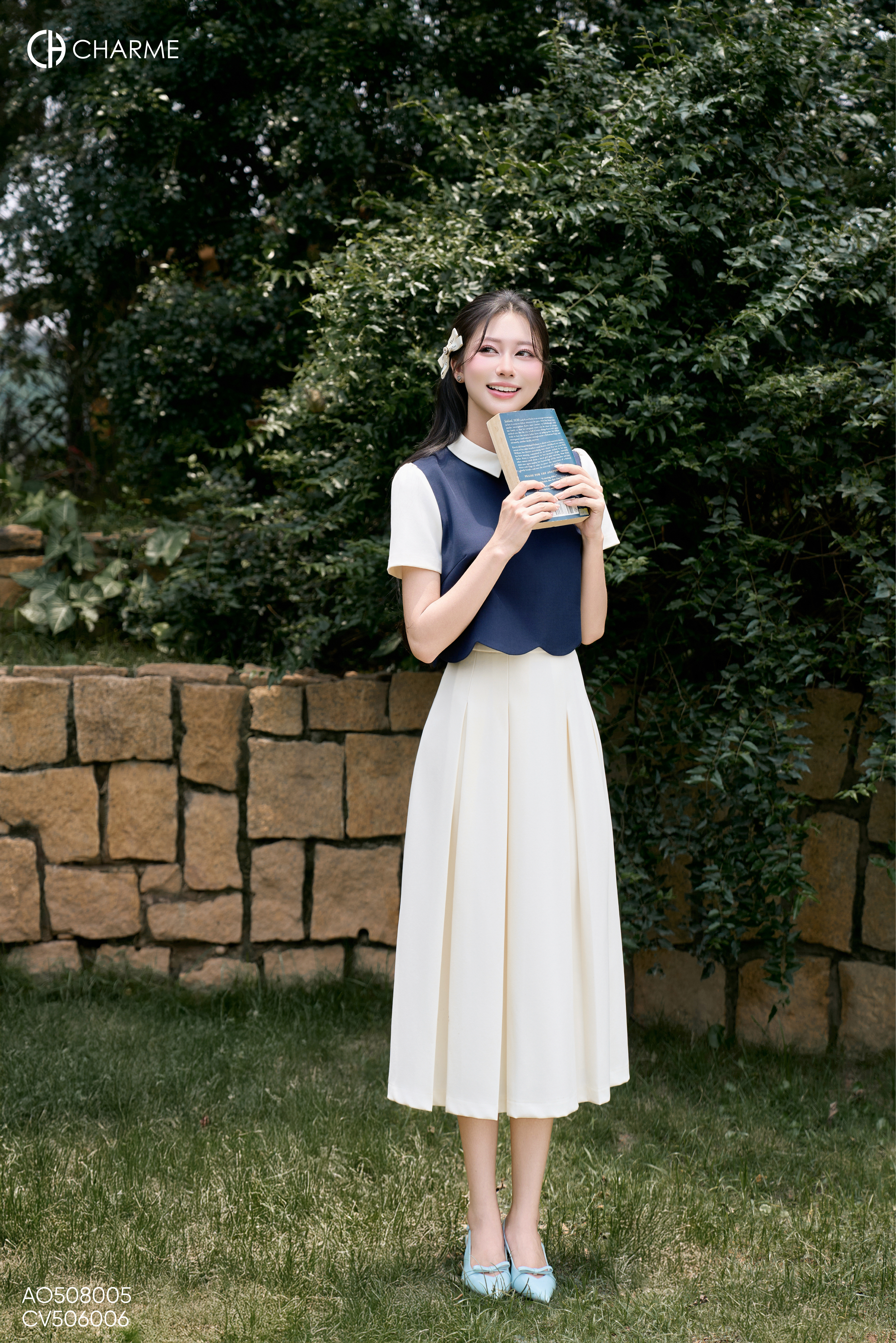 Áo cổ phối vạt sóng_thumbnail_2