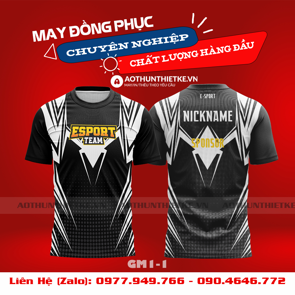 Mẫu Áo Game Thủ Esports Thiết Kế - TKGM72