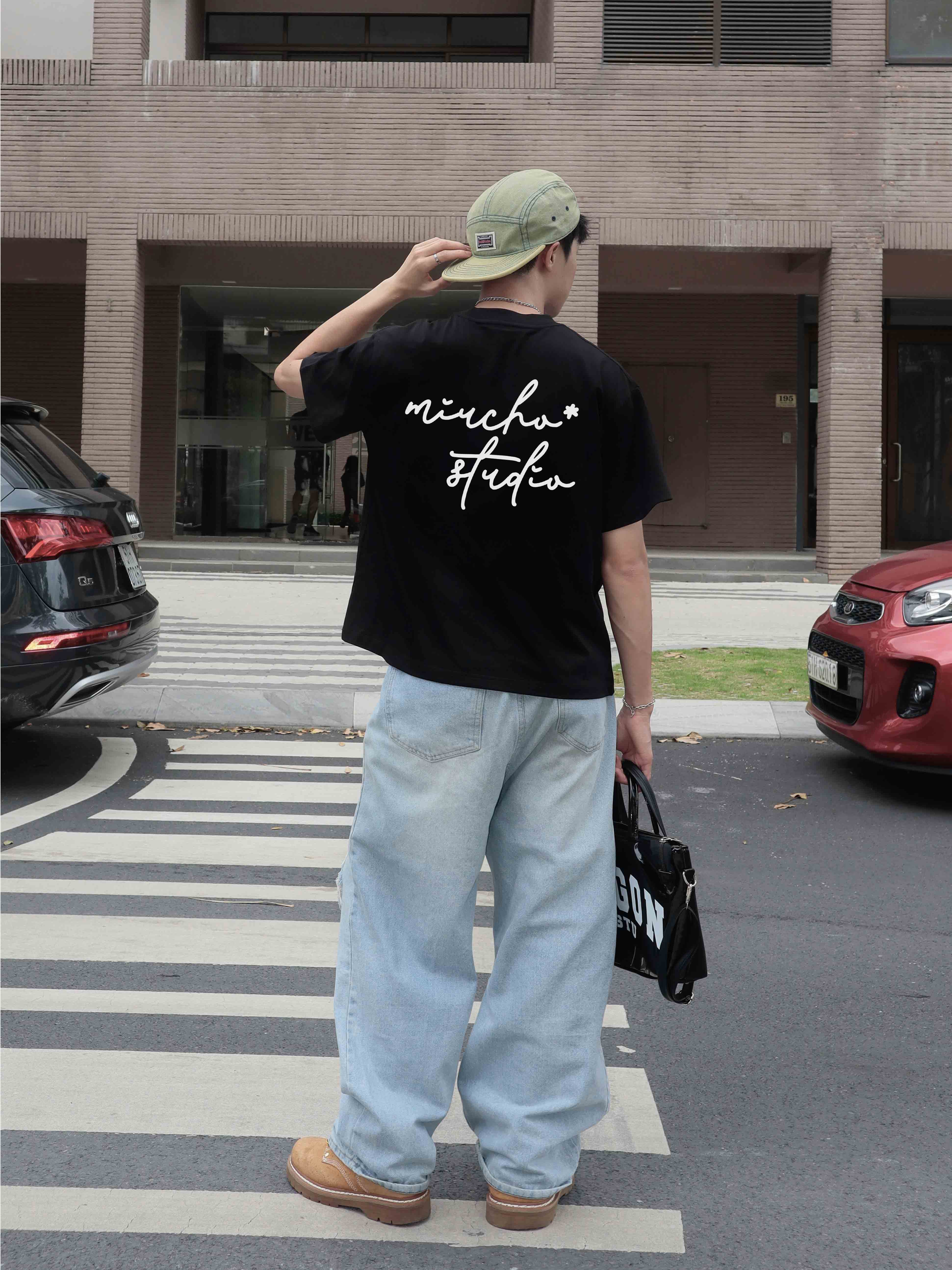 Áo phông nam localbrand form boxy vải cotton 2c 250gsm dày dặn 1773 Miucho in basic_thumbnail_6