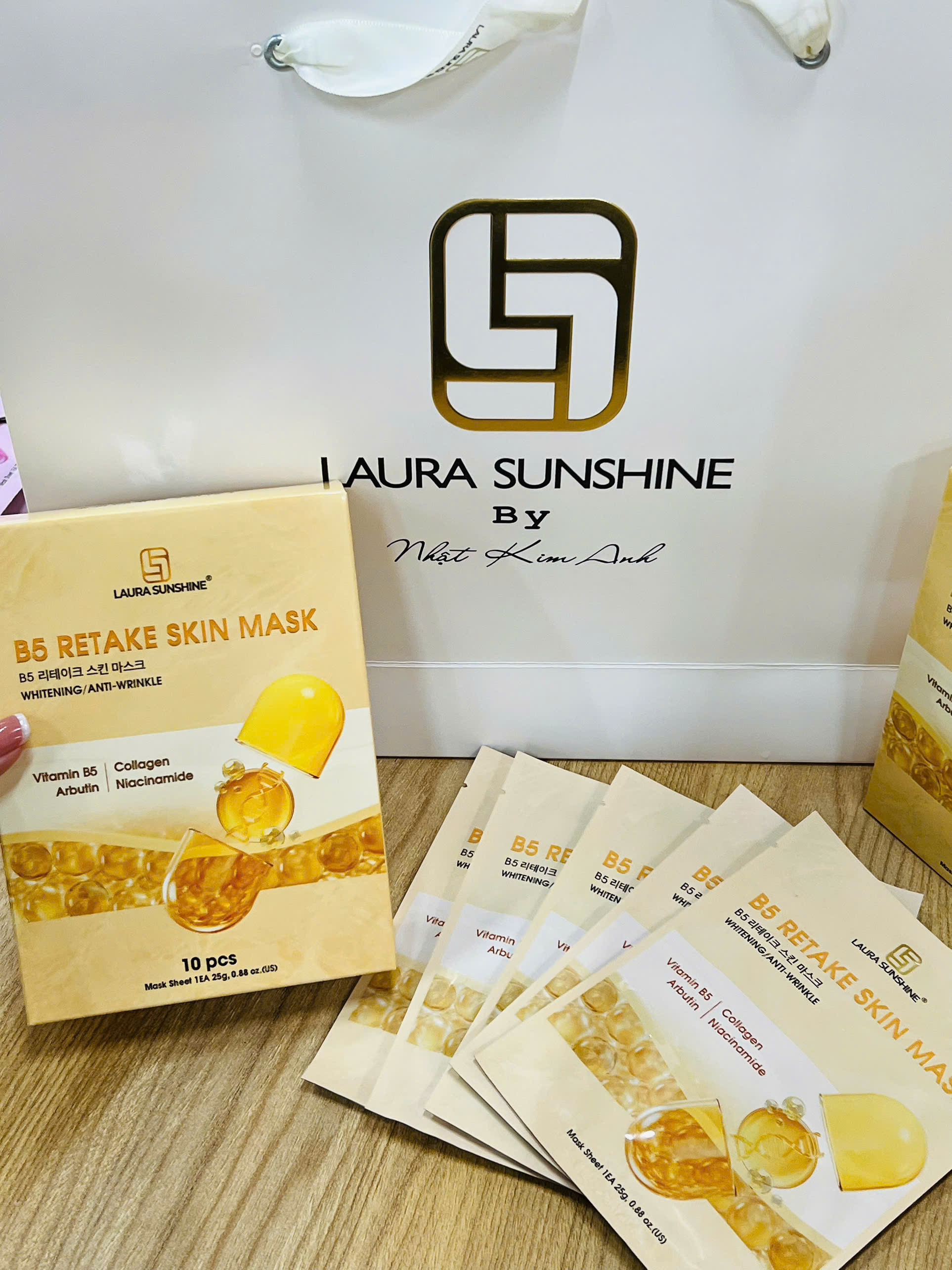 Mặt nạ B5 - Hỗ trợ sáng da & Dưỡng ẩm, làm dịu da (B5 RETAKE SKIN MASK)_thumbnail_4