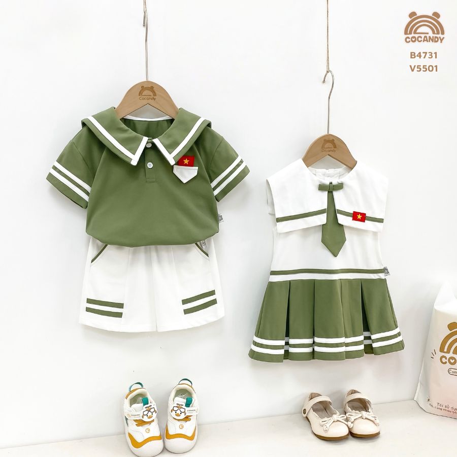 Bộ cộc XANH RÊU phối trắng thủy thù_thumbnail_2