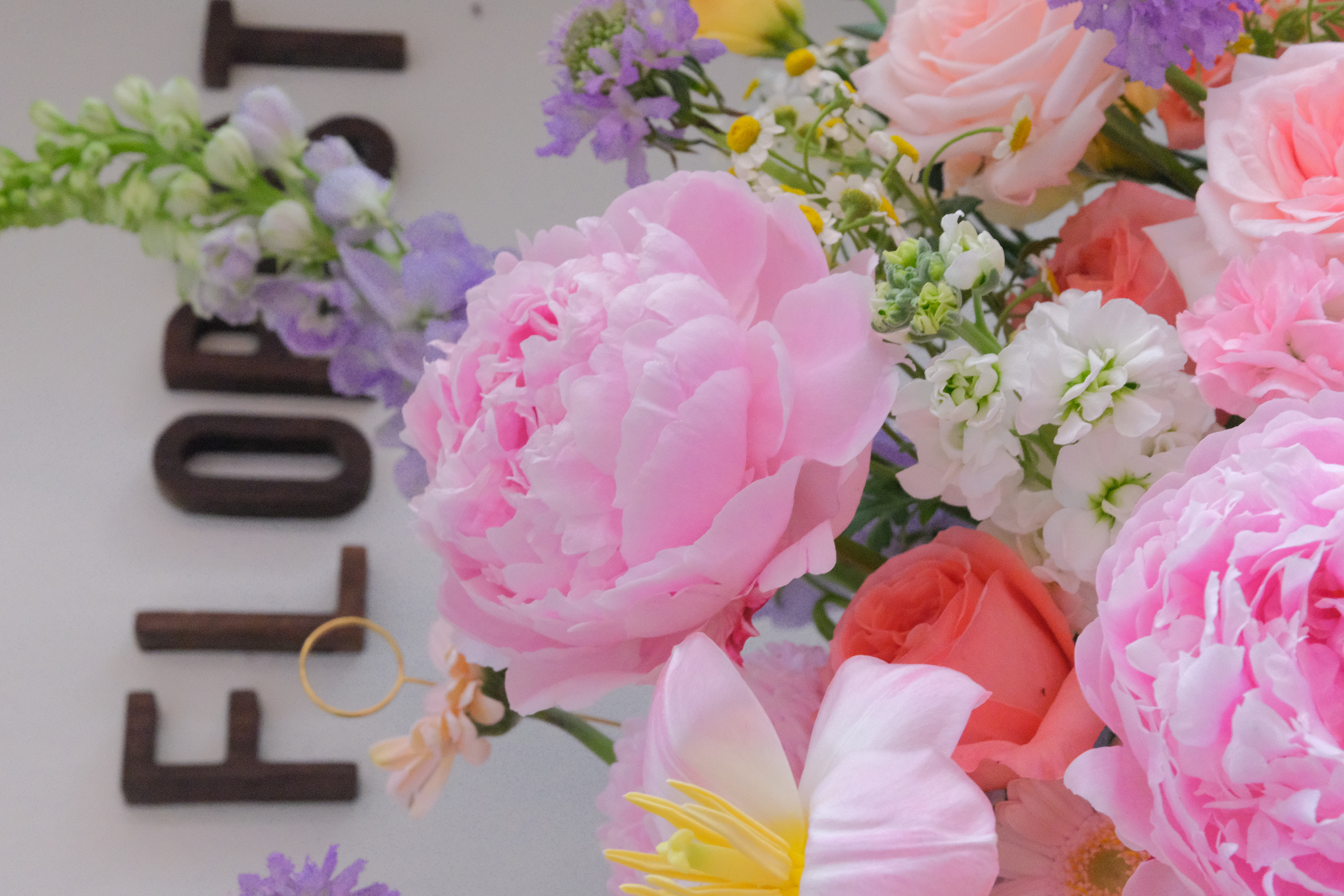 Hộp hoa Peony mix tone rực rỡ - Big Size