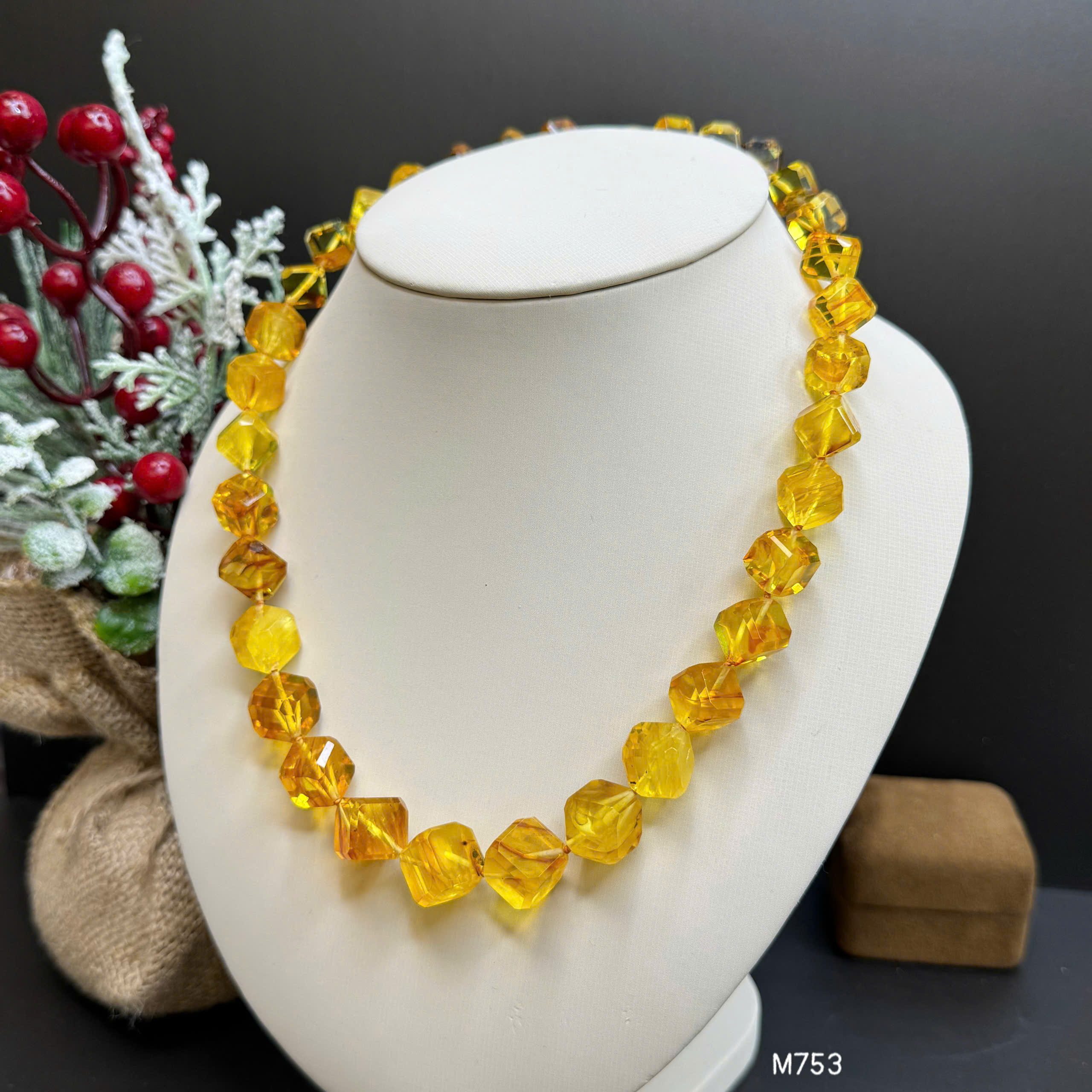 Vòng Cổ Khảm Trai Ánh Cam - M753_thumbnail_1