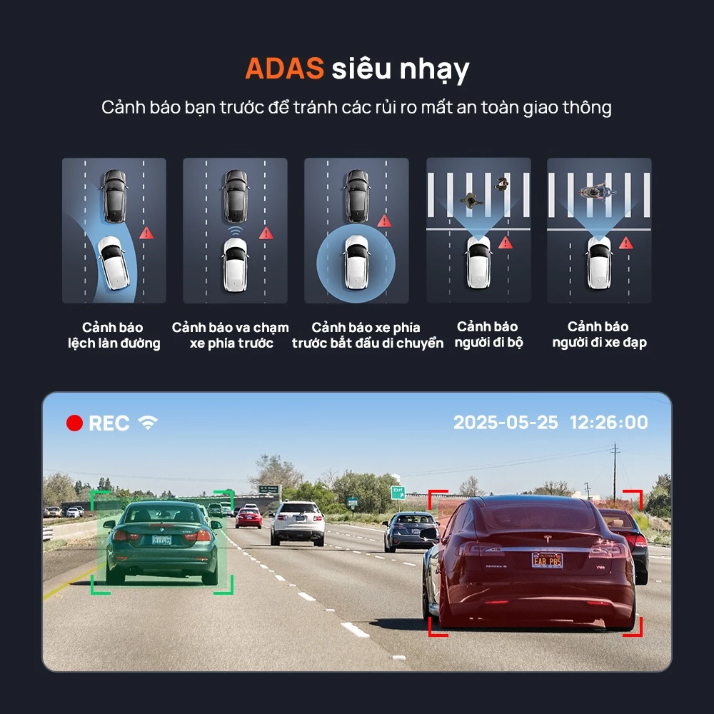 Camera 70mai A800SE (Ghi hình 4K), Trước Sau  Chính Hãng Bản Quốc Tế_thumbnail_5