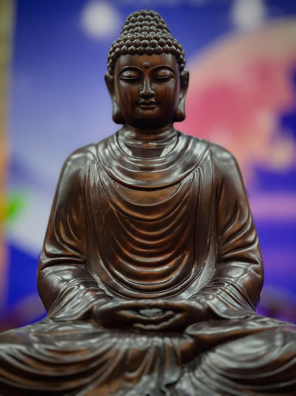 TƯỢNG PHẬT THÍCH CA NGỒI GỖ TRẮC ĐEN_thumbnail_2