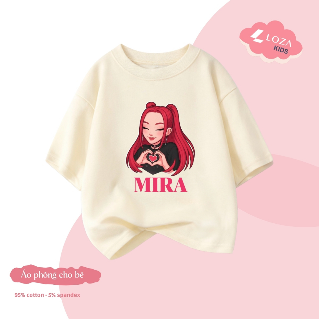 Áo phông bé gái hình nhóm nhạc Huntrix Rumi, Zoe, Mira - Loza Kids AT019_thumbnail_8