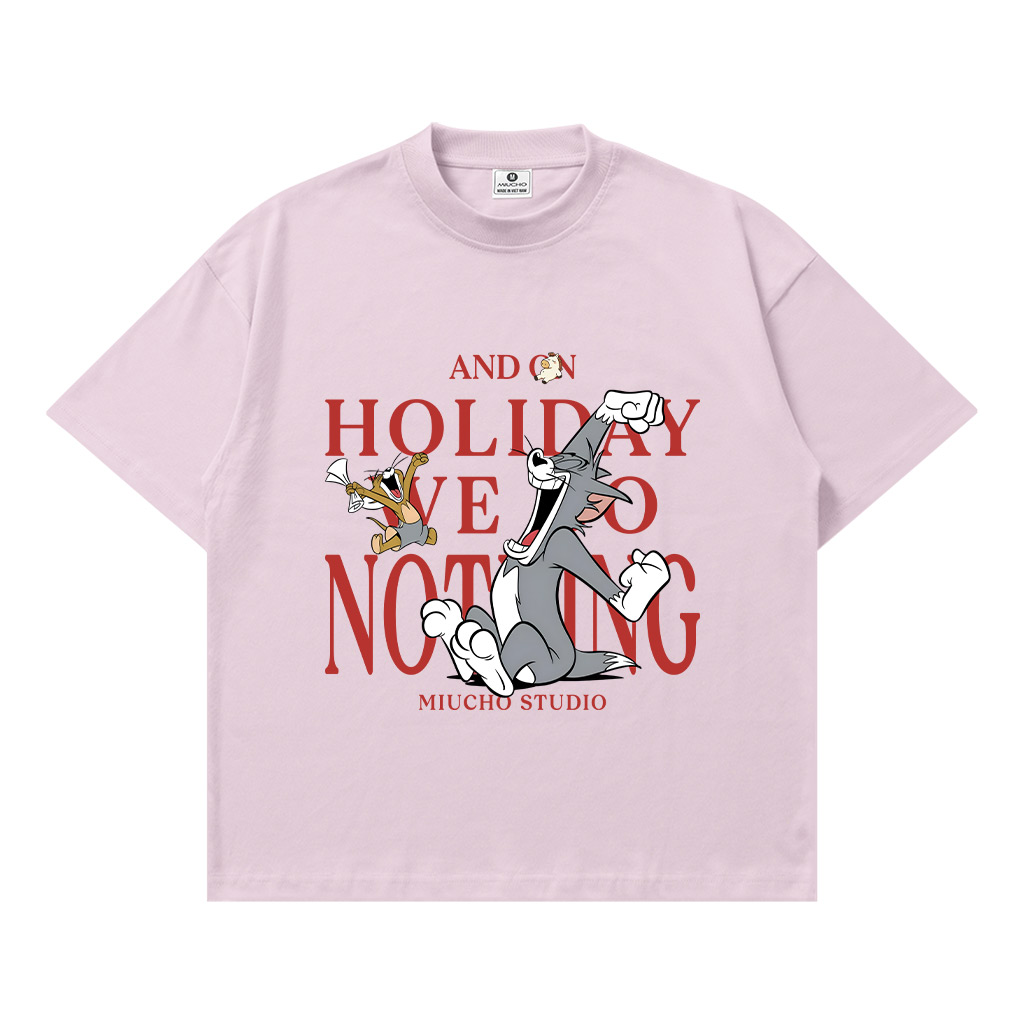Áo thun Tết form boxy nam nữ Miucho vải mềm mại thấm hút tốt y2k Tom & Jerry 2951_thumbnail_12