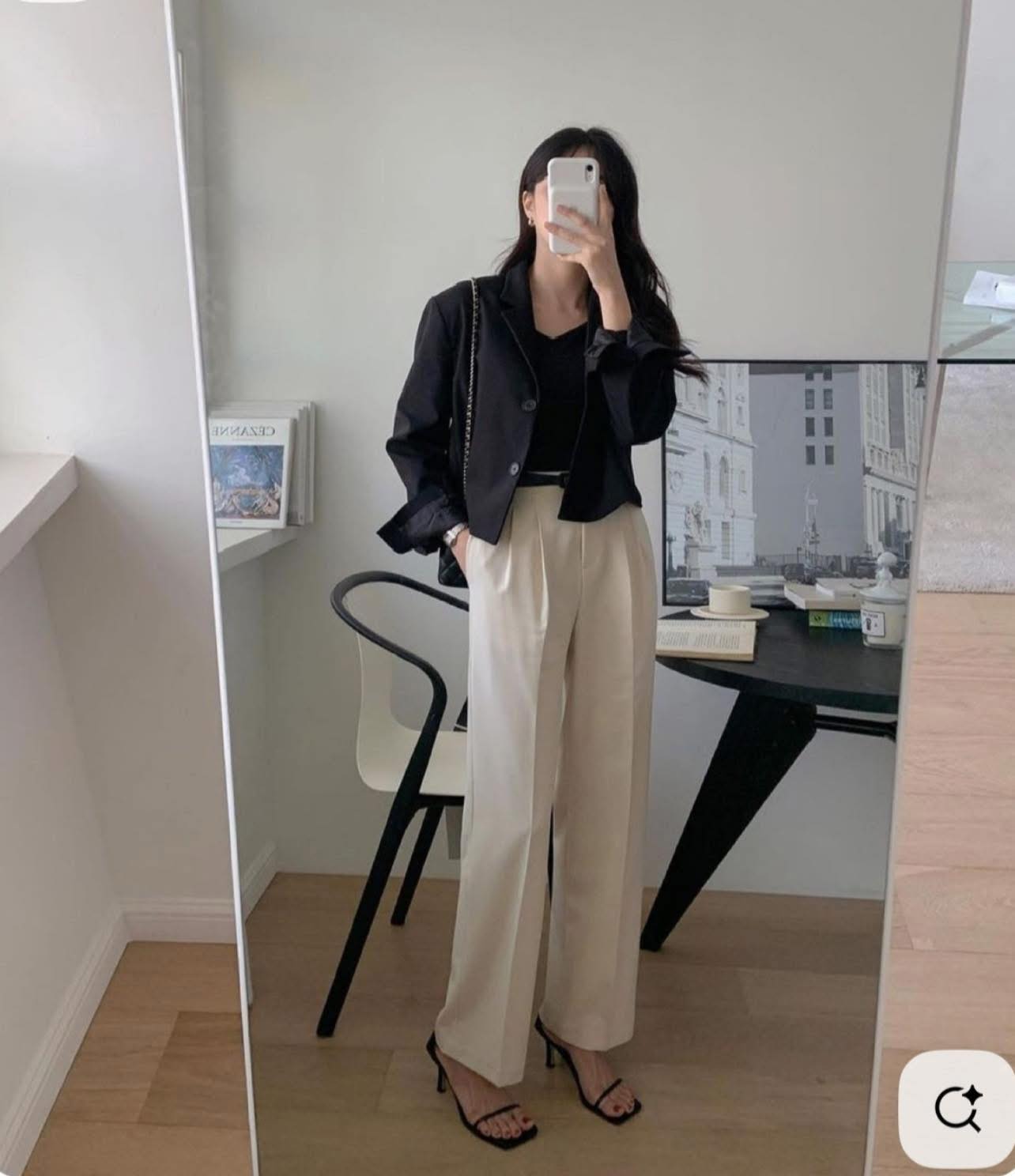 E256 QUẦN SUÔNG KEM XUẤT HÀN