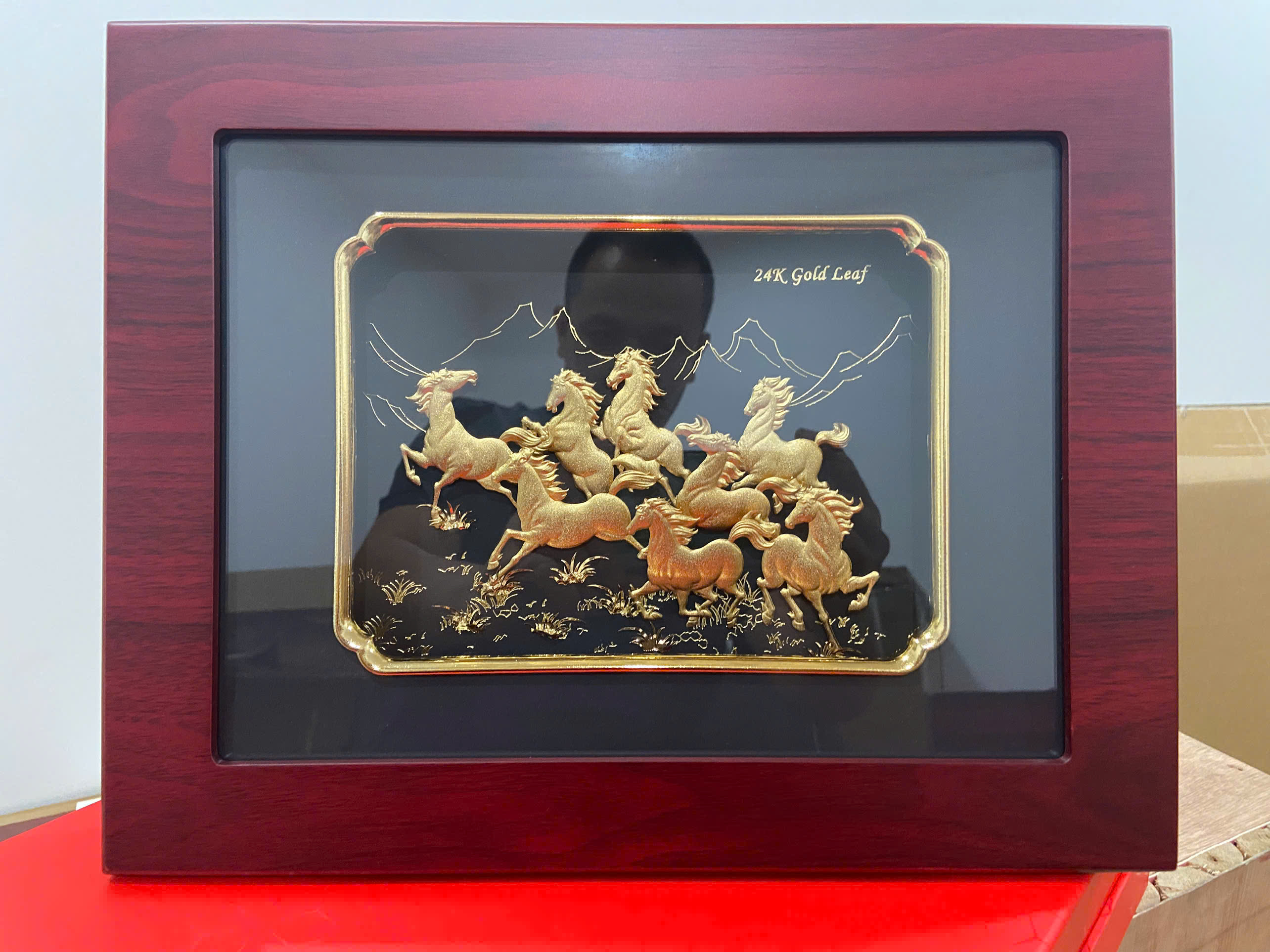 `Tranh mã đáo thành công 34cm x 27 cm mạ vàng 24k_thumbnail_4
