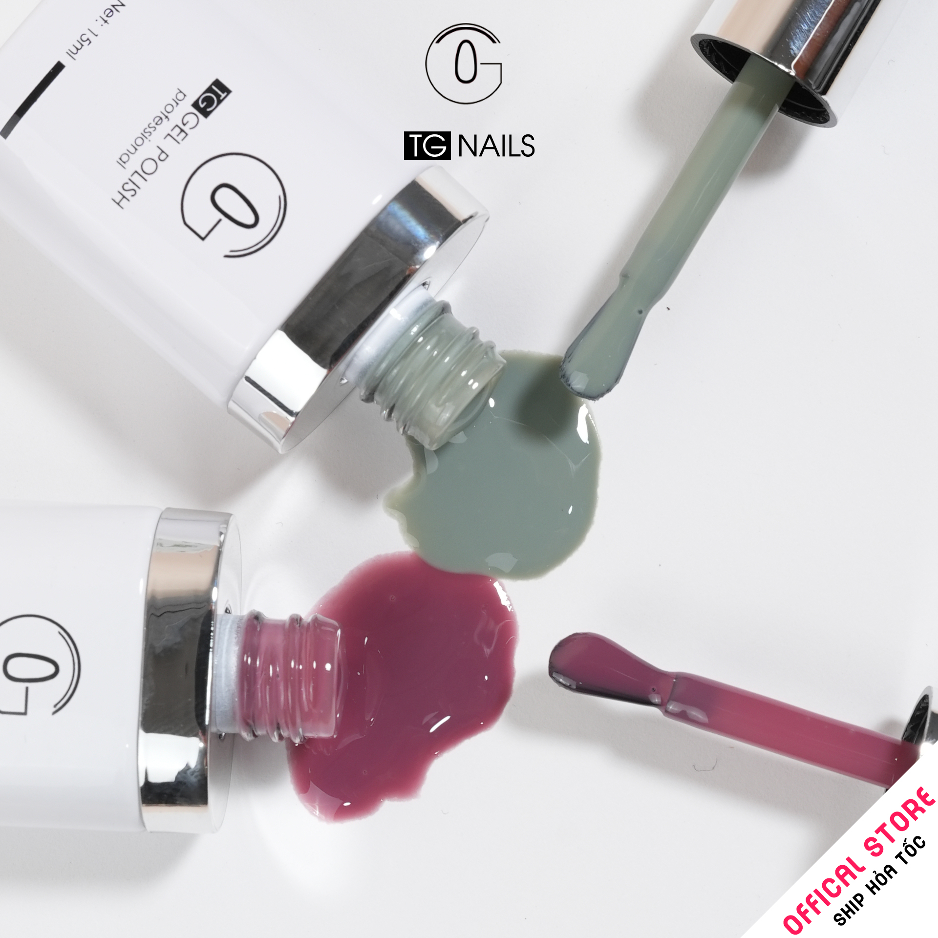 Sơn móng gel TG. Dung tích: 15ml/ lọ. Nhãn hàng TG nail._thumbnail_4