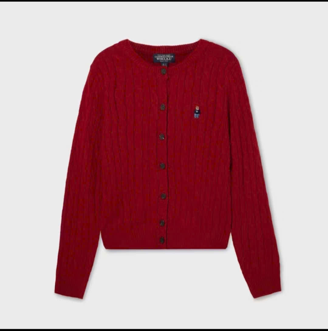 AK215 - Áo khoác len đỏ_thumbnail_3