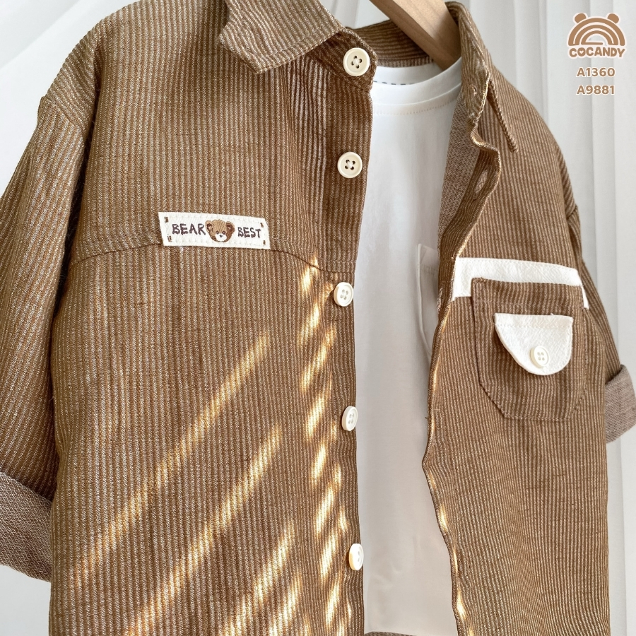 Áo dài NÂU sơ mi phối nẹp be ngang_thumbnail_2