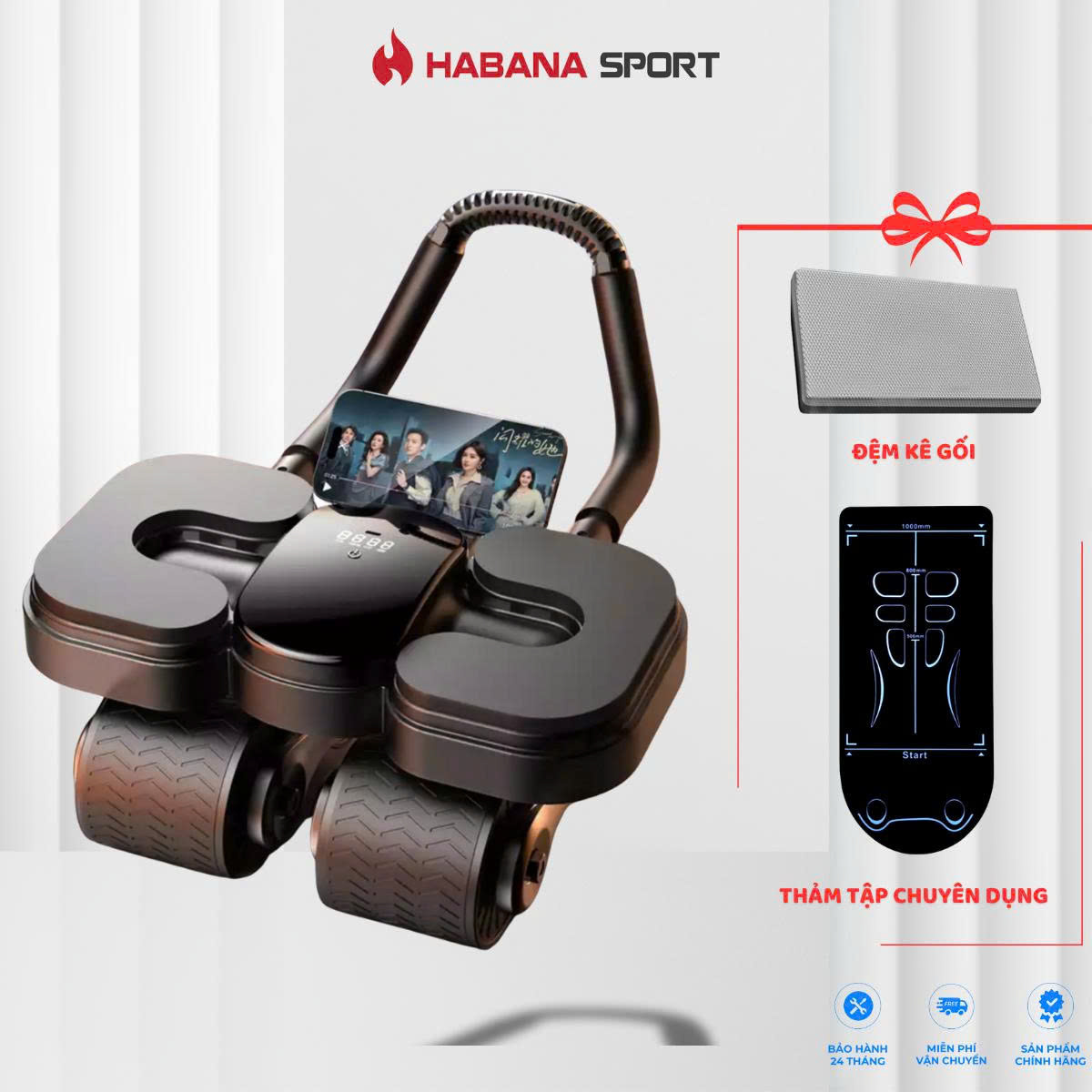 MÁY TẬP BỤNG 4 BÁNH