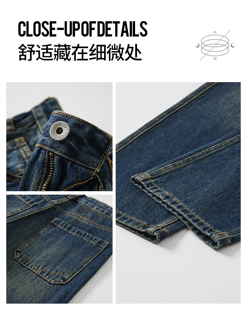 quần jeans ống rộng phong cách retro cho namcleanfitMàn lỏng lẻo2025Quần ống đứng thương hiệu thời trang Mỹ mới mùa thu_thumbnail_2