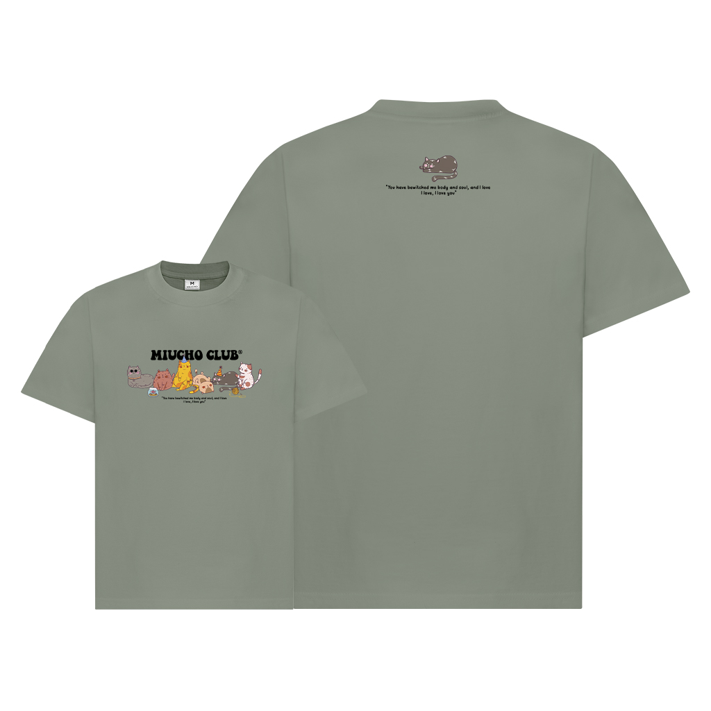 Áo phông đôi nam nữ form rộng 1953 Miucho Club cổ tròn vải cotton 2c 250gsm dày dặn in mix_thumbnail_14