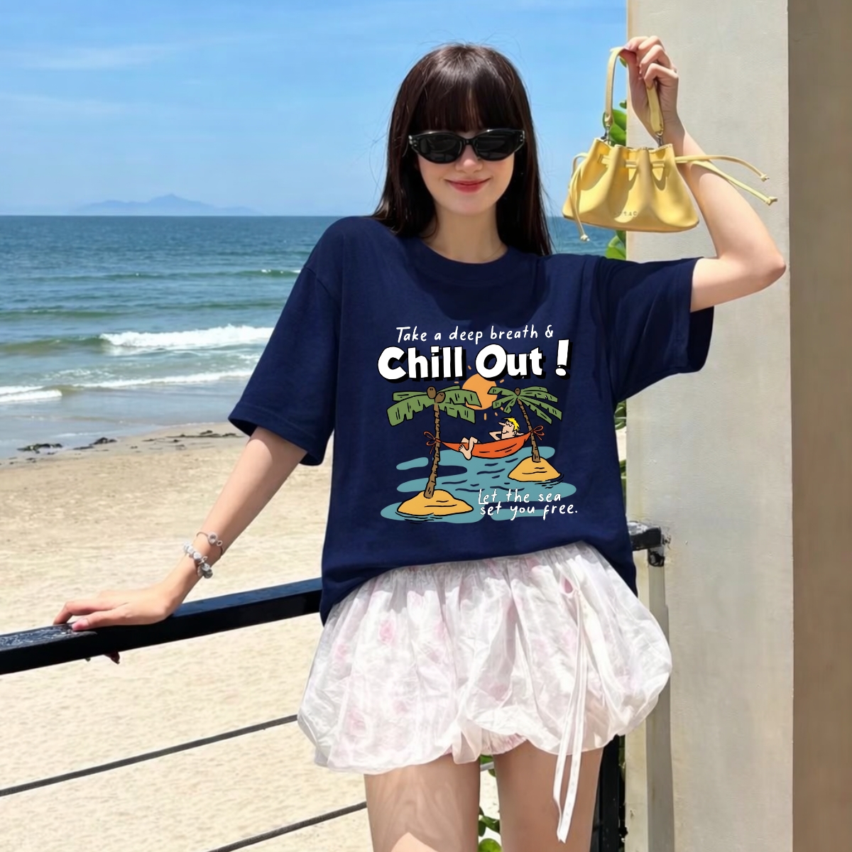 Áo thun unisex UX30 BST CÂY DỪA đi biển mùa hè dáng oversized Local brand WETEE - T050_thumbnail_23