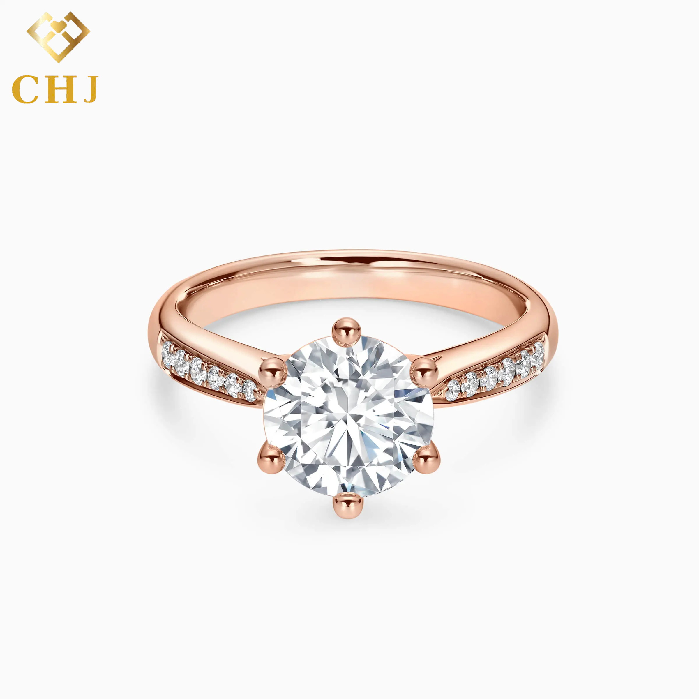 Nhẫn Cầu Hôn Kim Cương Solitaire CHJ001_thumbnail_2