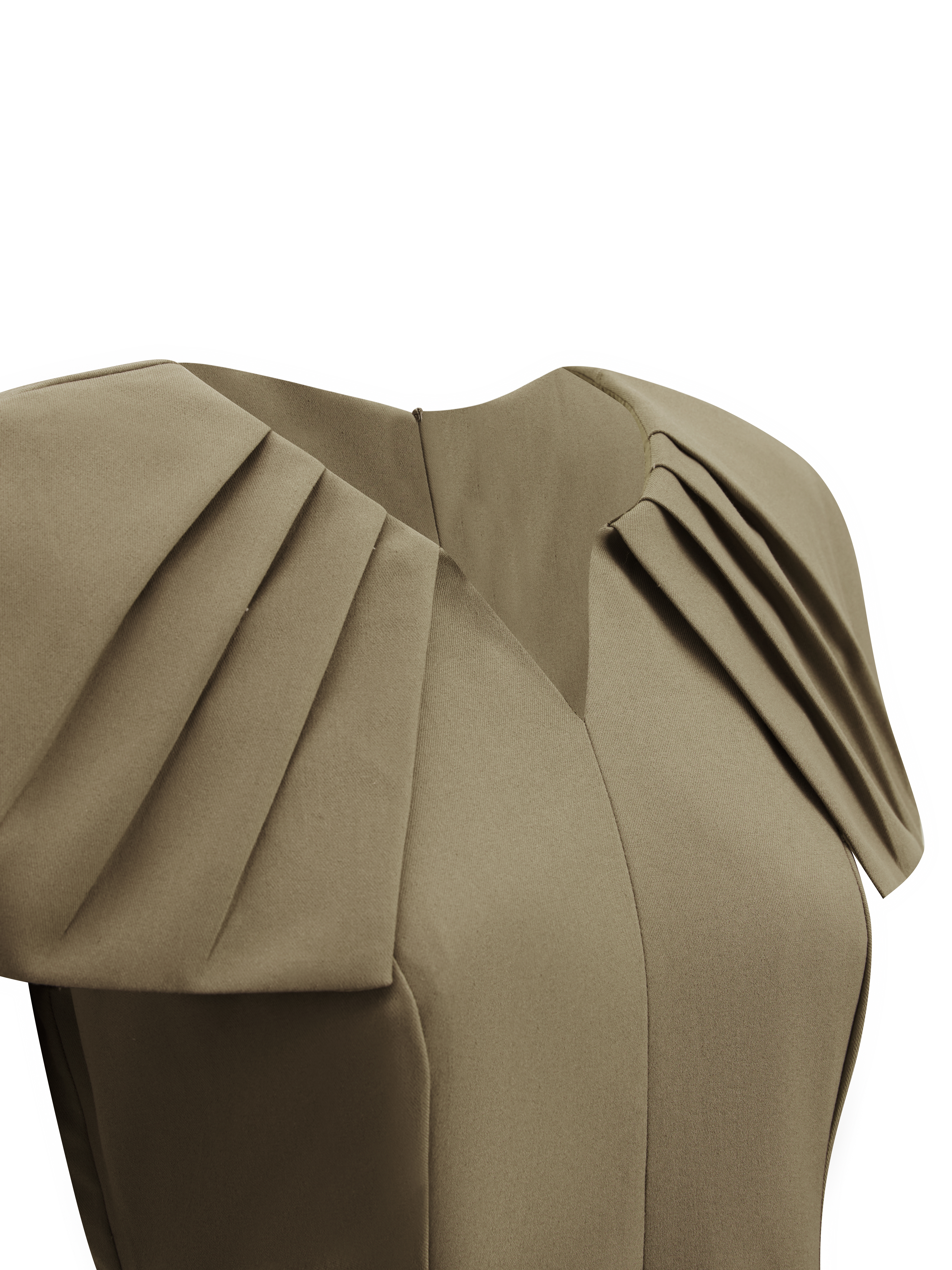 BIGSIZE - Đầm dáng A xếp ly vai tay V- DA192_thumbnail_3