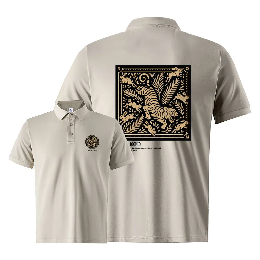 Áo polo nam form vừa Tiger 2502 Miucho Iconic chất vải cá sấu thoáng mát cổ trụ in graphic_thumbnail_12