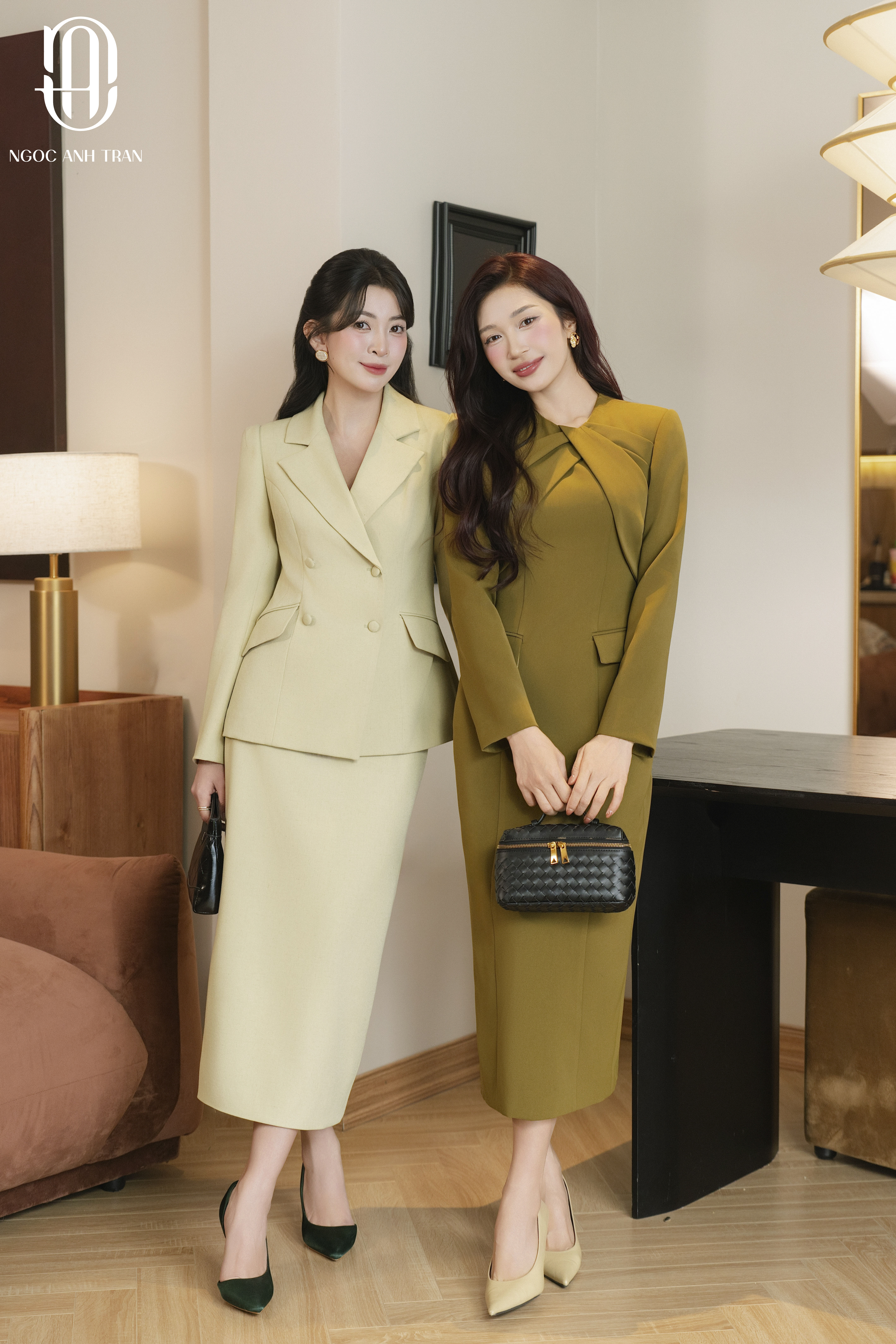 D159 - Đầm xanh rêu dài tay_thumbnail_6