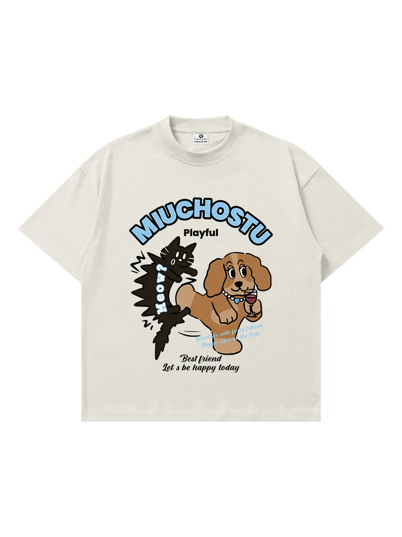 Áo thun boxy streetwear hình cún Miucho 3192_thumbnail_10