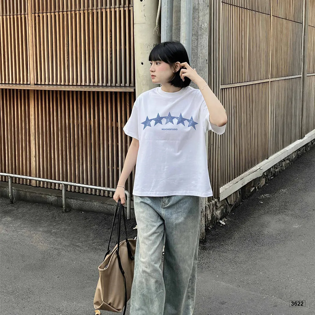 Áo thun boxy unisex thiết kế cổ điển Miucho 3622_thumbnail_5