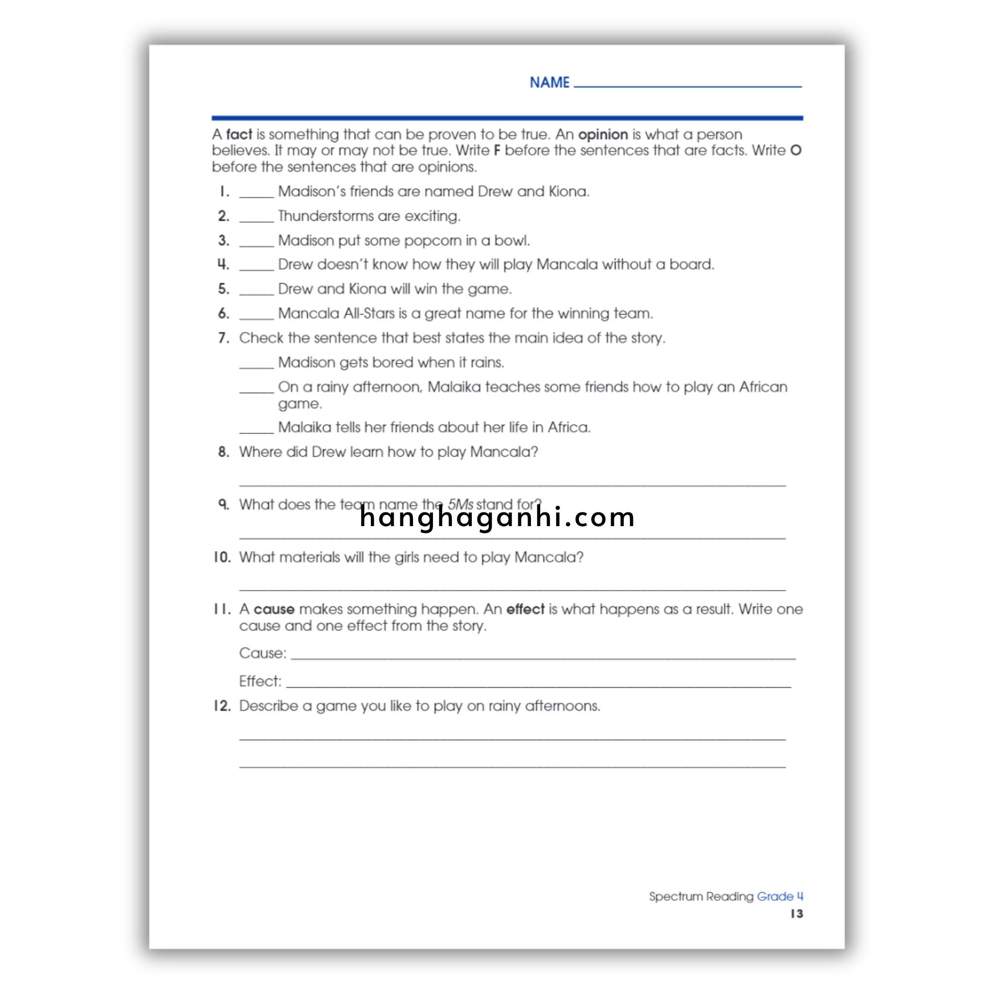 Sách Spectrum Reading Workbook Grade 4_thumbnail_18