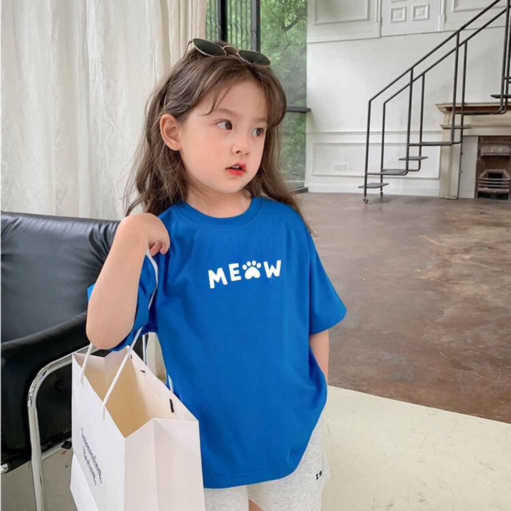 Áo thun bé gái in chữ 'Meow' - Loza Kids AT2601_thumbnail_6
