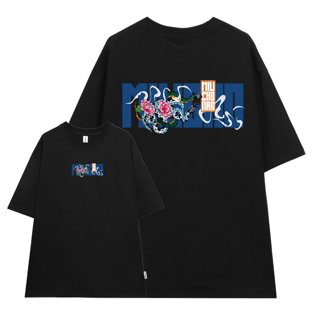 Áo thun nam form rộng 12 con giáp tuổi Tị ( tuổi rắn) ATD443 Miucho Man cotton cổ tròn ingraphic_thumbnail_7