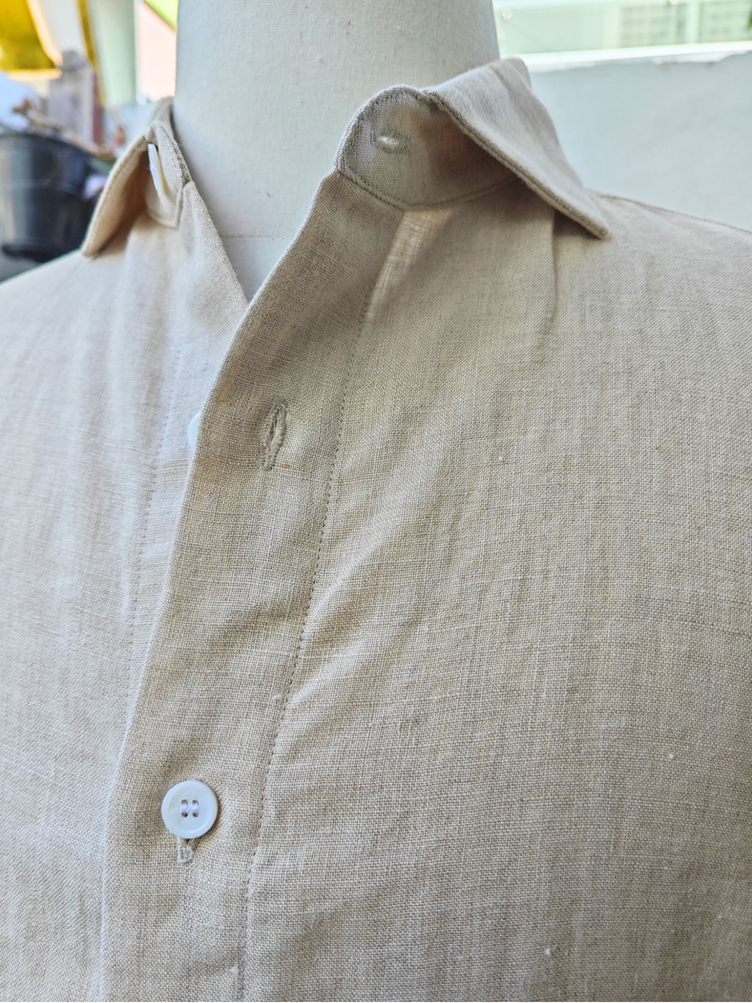 Sơ mi 100% linen tay dài cổ kiểu Ý_thumbnail_3