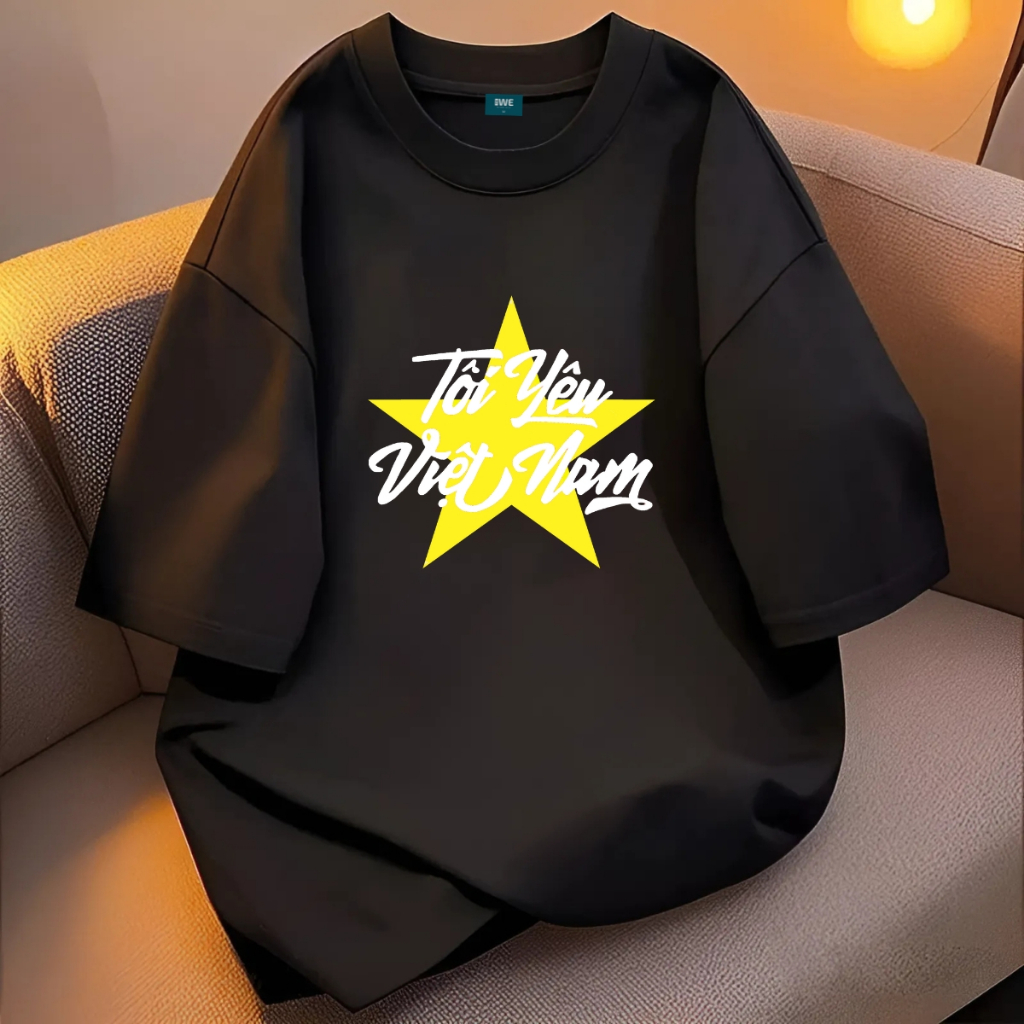 Áo thun Việt Nam cờ đỏ sao vàng dáng oversize rộng nam nữ local brand We Tee - WU1098_thumbnail_3